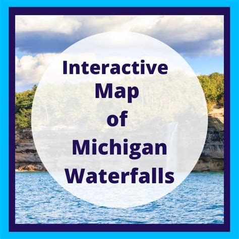 MAP Map of Waterfalls in Michigan